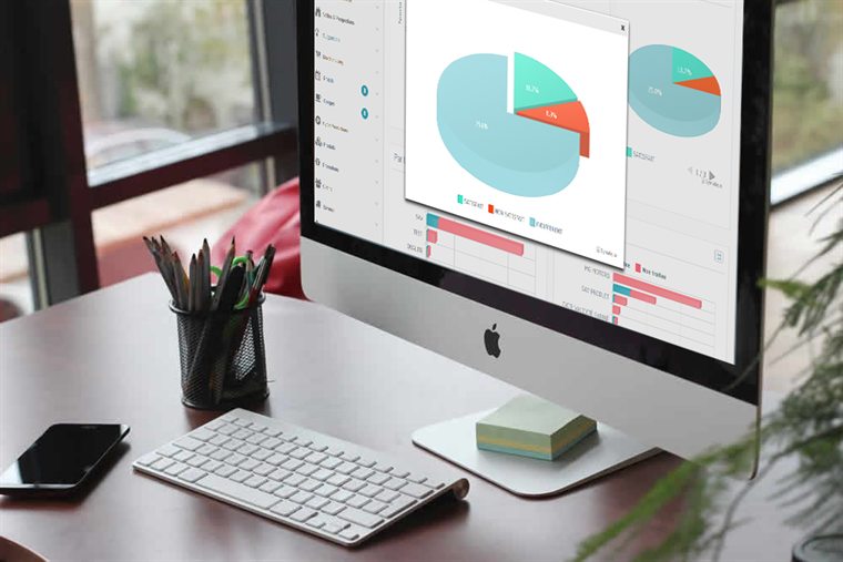 Tableau de bord Smart SALES : répartition des réclamations et suivi par catégorie.
